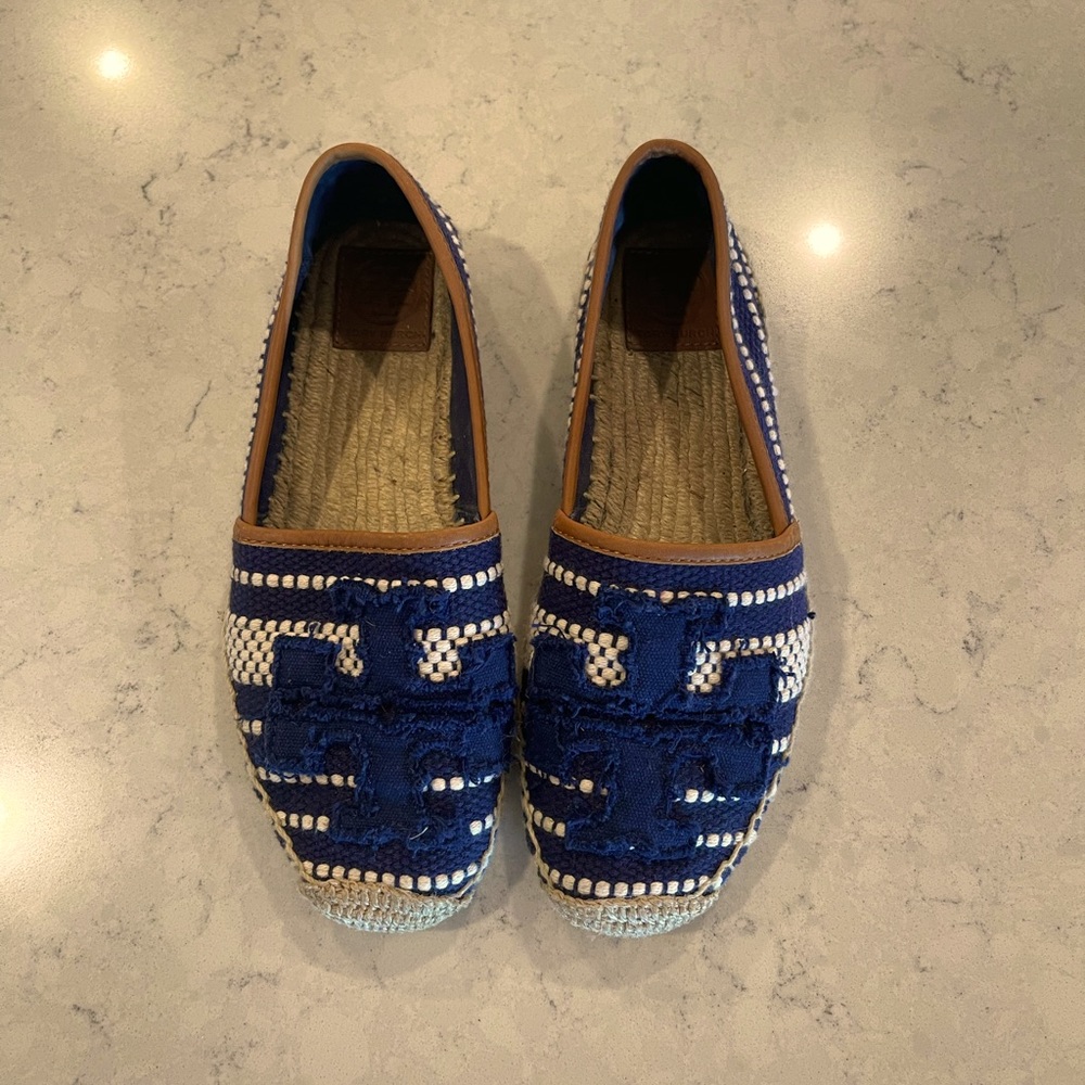 Tory Burch espadrilles. Size 7.5, excellent new condition!